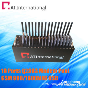 16 Channels GSM Modem Pool USB Interface Free SMS Software
